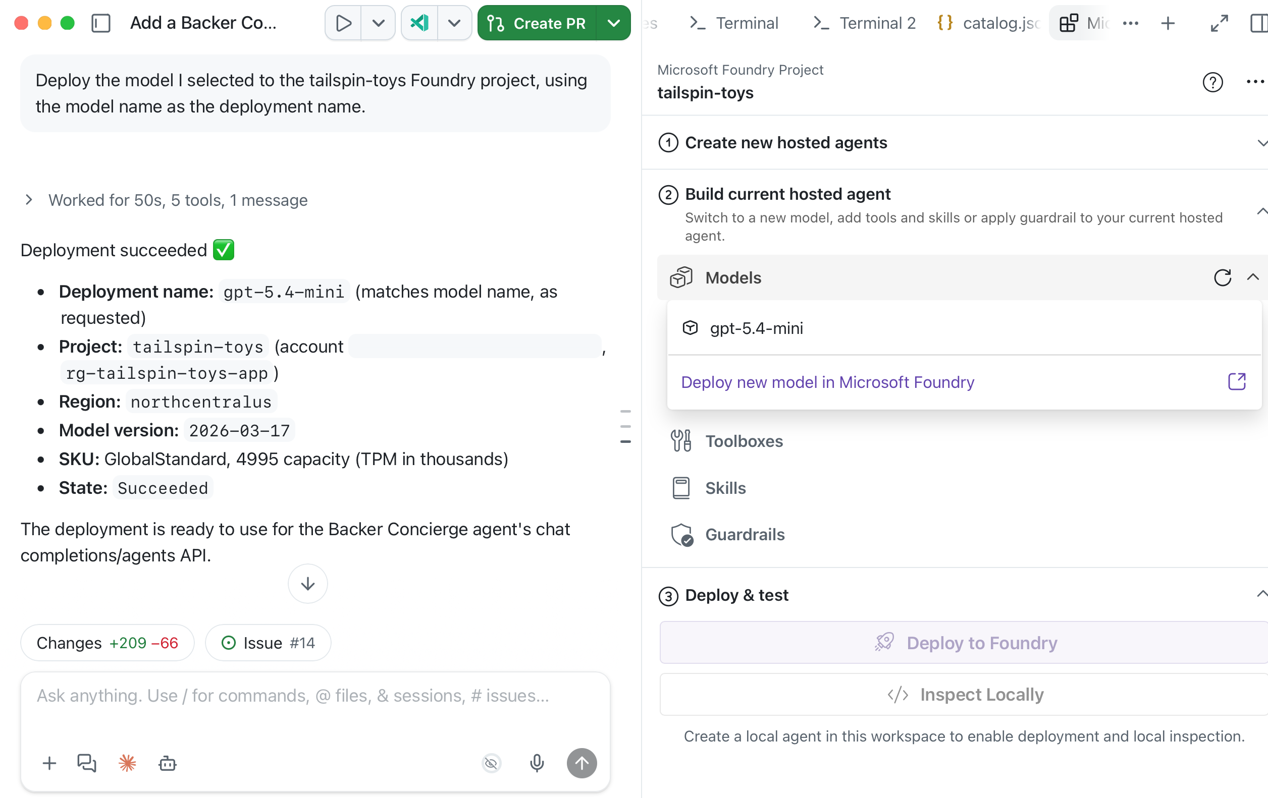Validate project and model in Canvas